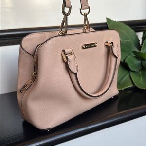 Michael Kors Saffiano Leather Satchel Crossbody Purse Excellent Condition